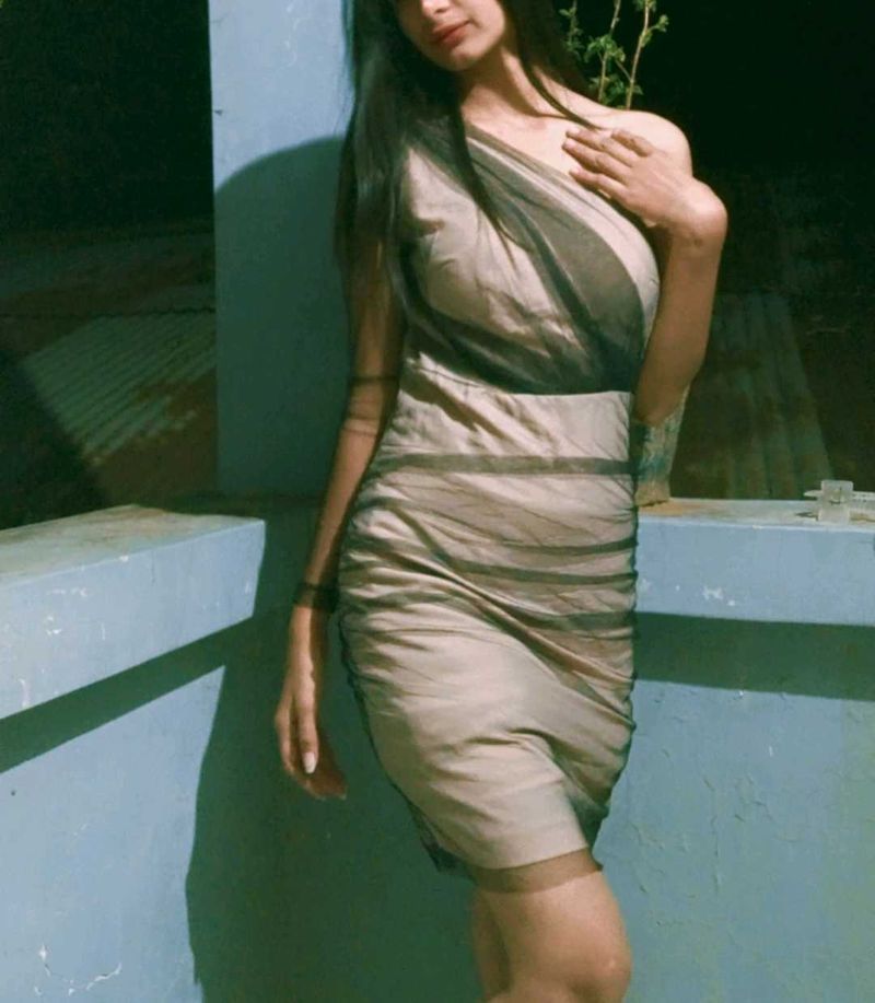 One Shoulder Nude Ruched Bodycon Dress