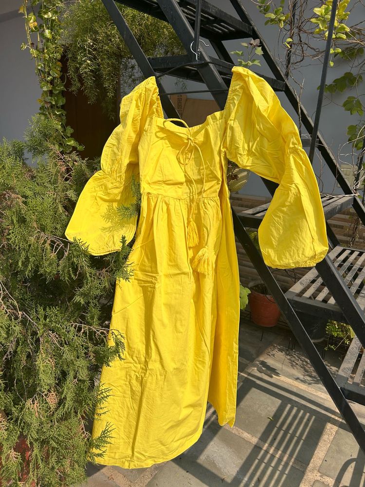 RAGAVI Yellow Maxi Dress