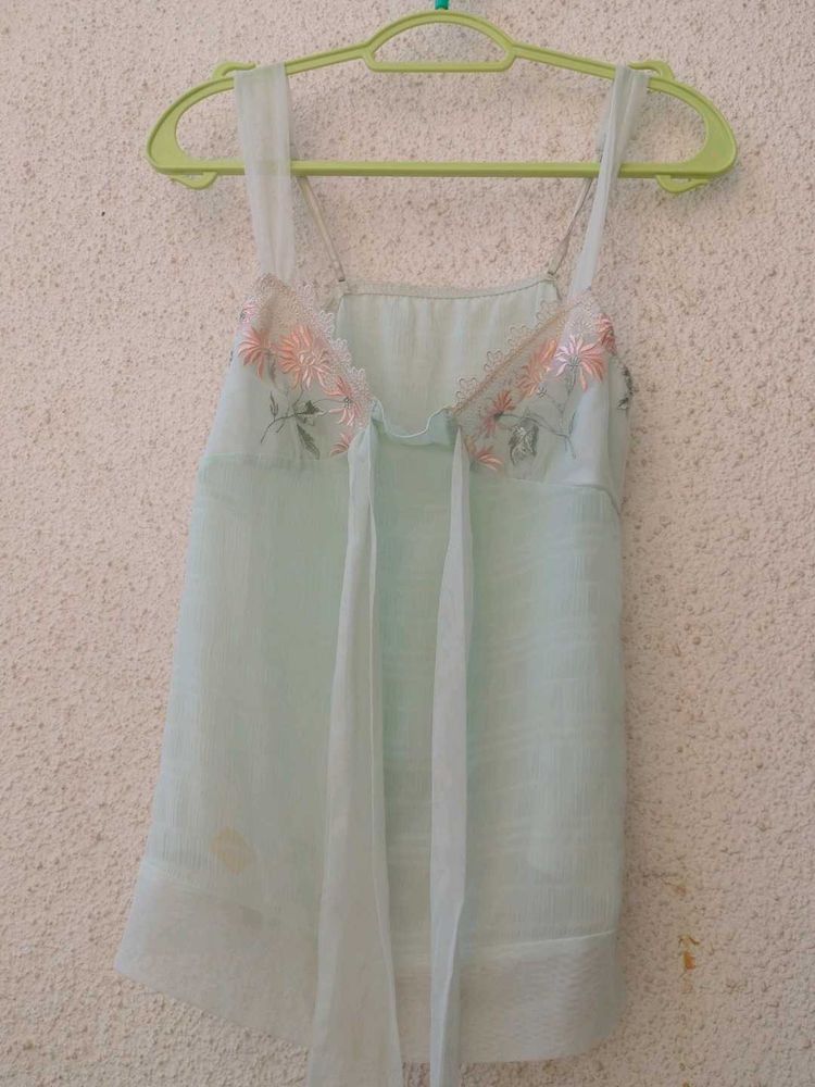 Sheer Embroidered Camisole