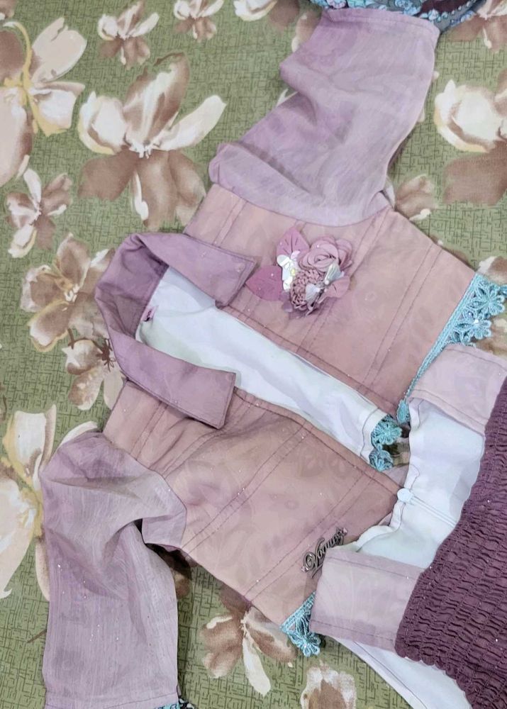 Vintage Lavender Cropped Jacket