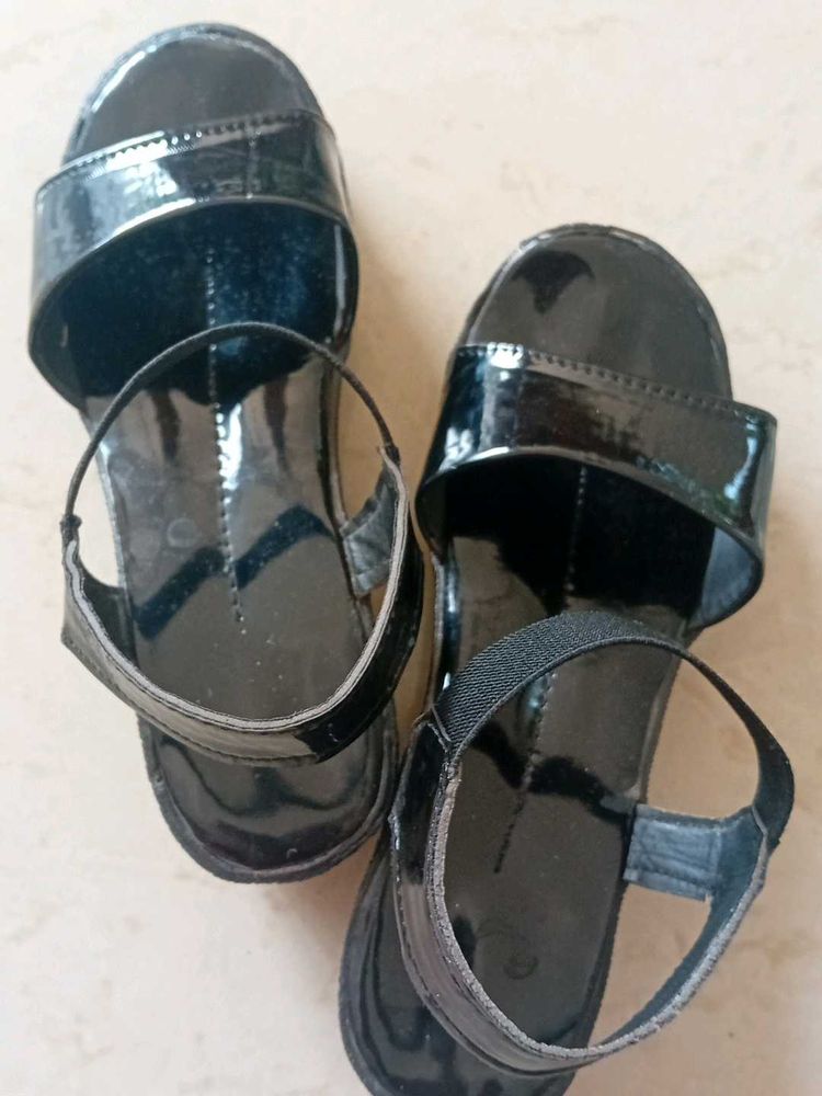 Girls Black Sandals