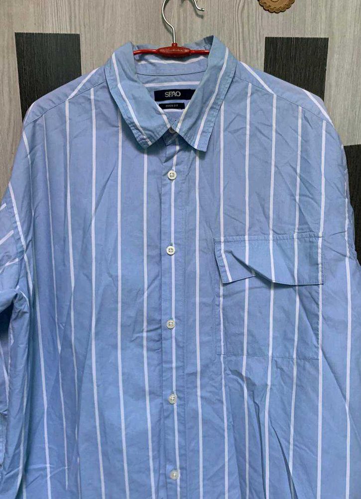 Spao brand orignal Striped Blue Shirt