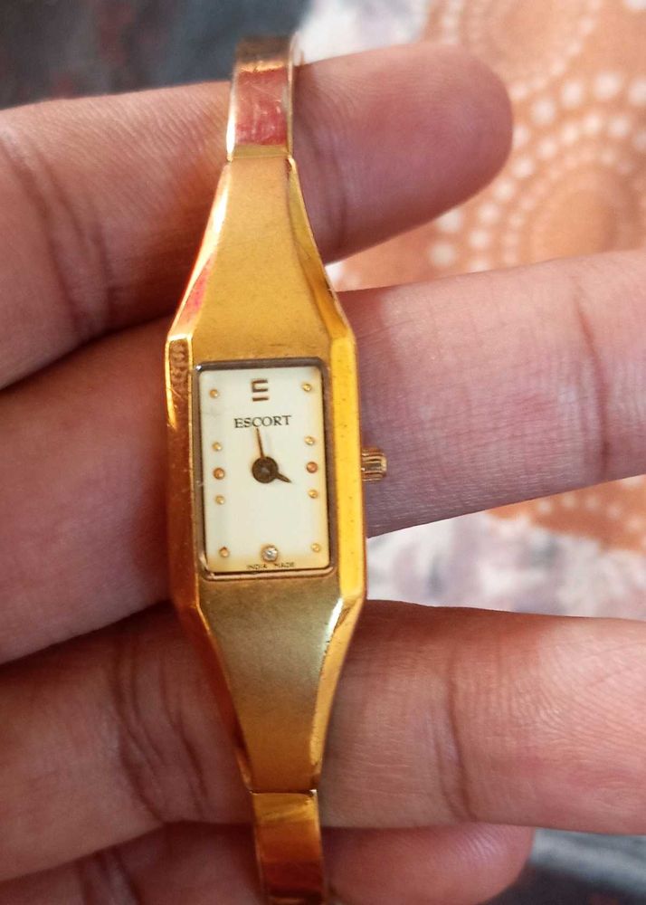 Escort Orignal Gold Tonned Bangle Womens Watch
