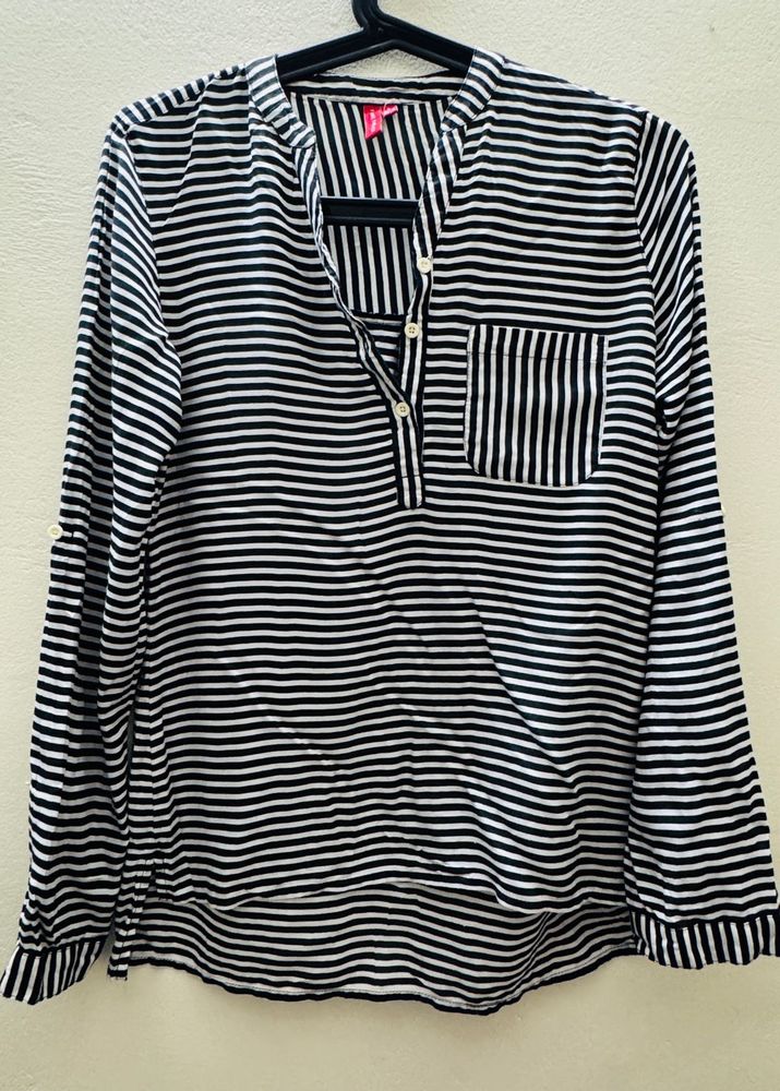 Striped Long Sleeve Top