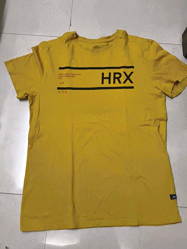 Yellow 🟡💛 Men&#39;s HRX Brand Tshirt 👕 Like New