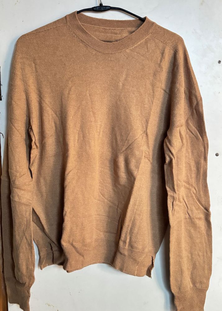 Classic Brown Knit Sweater