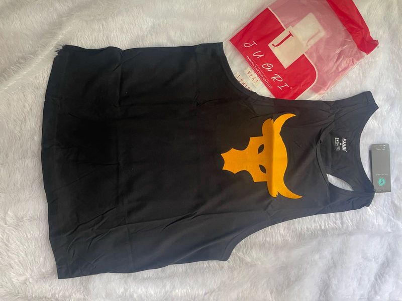 Juari Black Tank Top