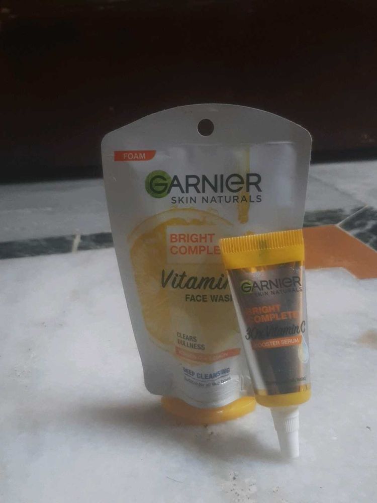 Garnier Bright Complete Face Wash And Serum