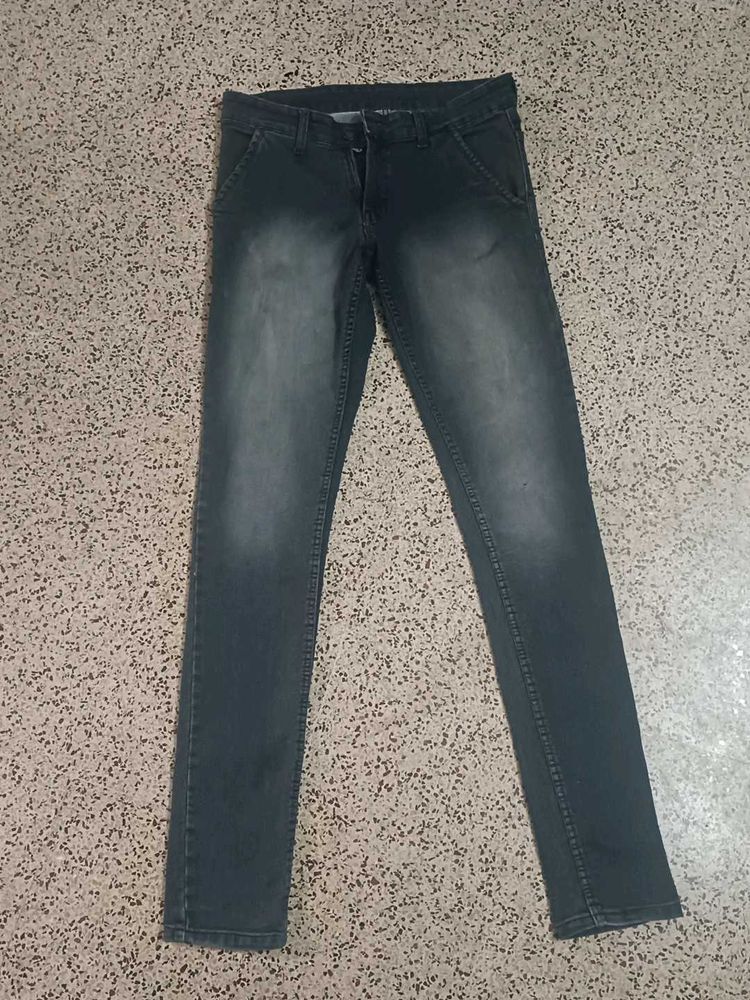 Vintage Dark Blue Men&#39;s jeans With Heavy Fade