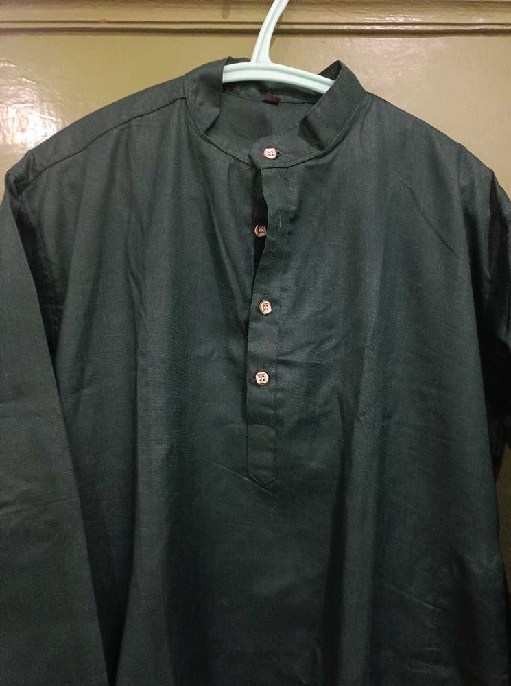 Dark Green Men's Kurta