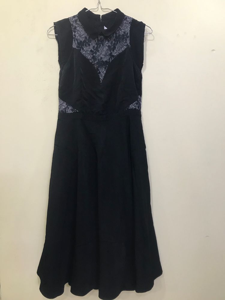 Midi Black Dress From Soie