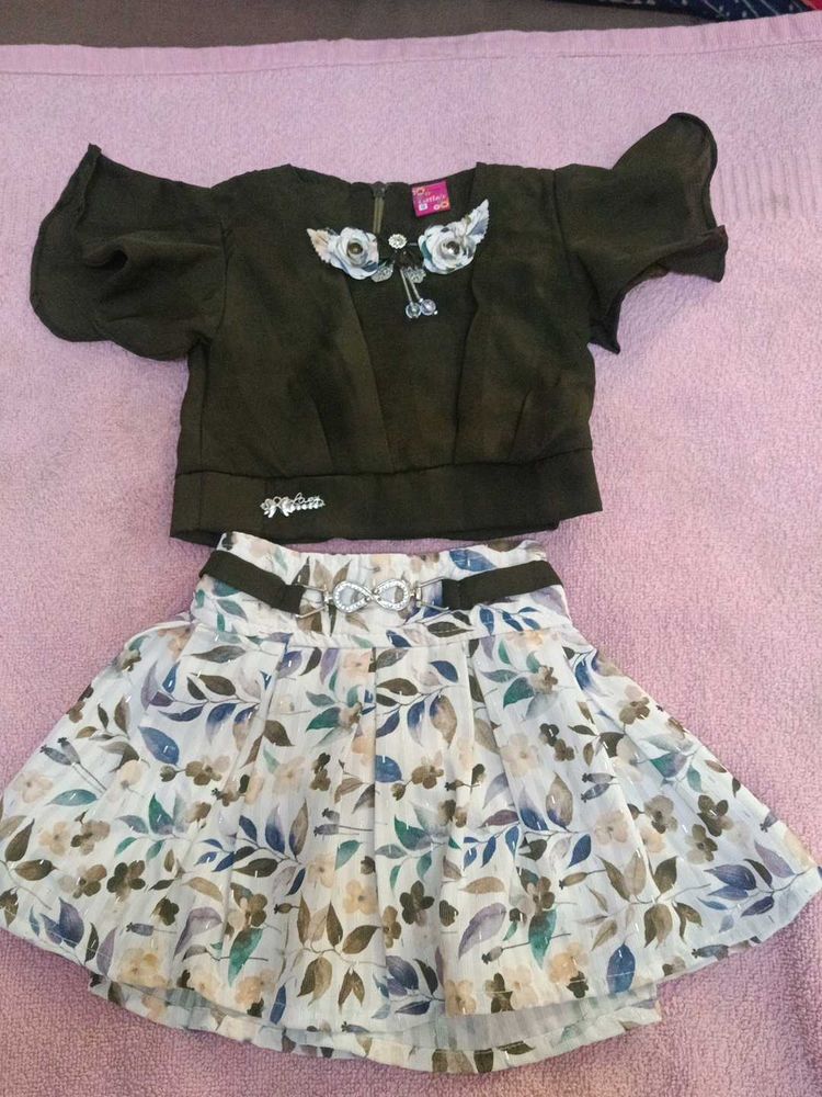 Floral Skirt &amp; Top Set