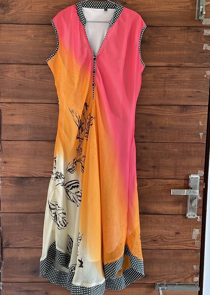 New Sleeveless Kurti With Attached Sleeves