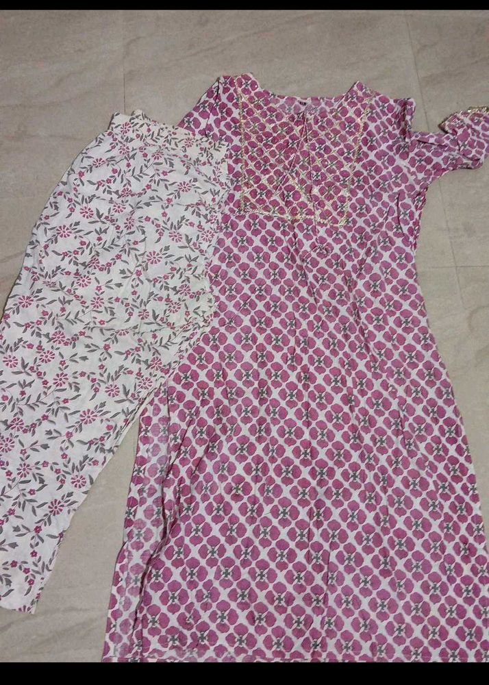 Floral Print Kurti Set