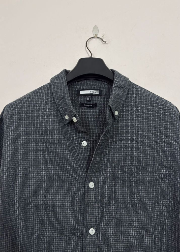 W. Concept Men's Checkered Shirt
