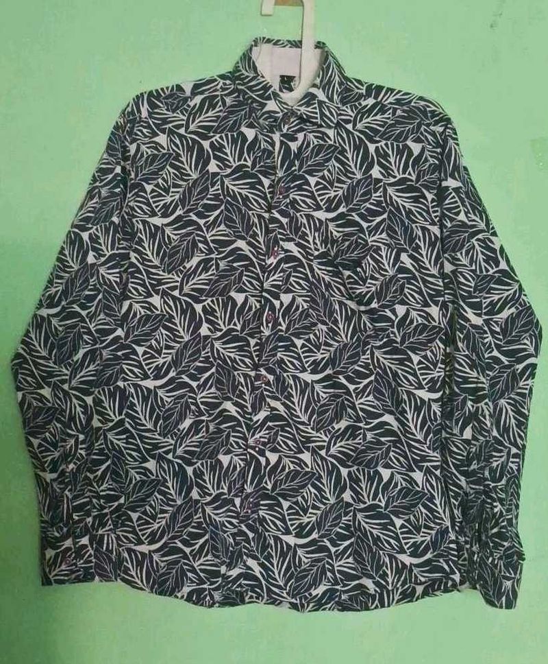 Leaf Print Shirt