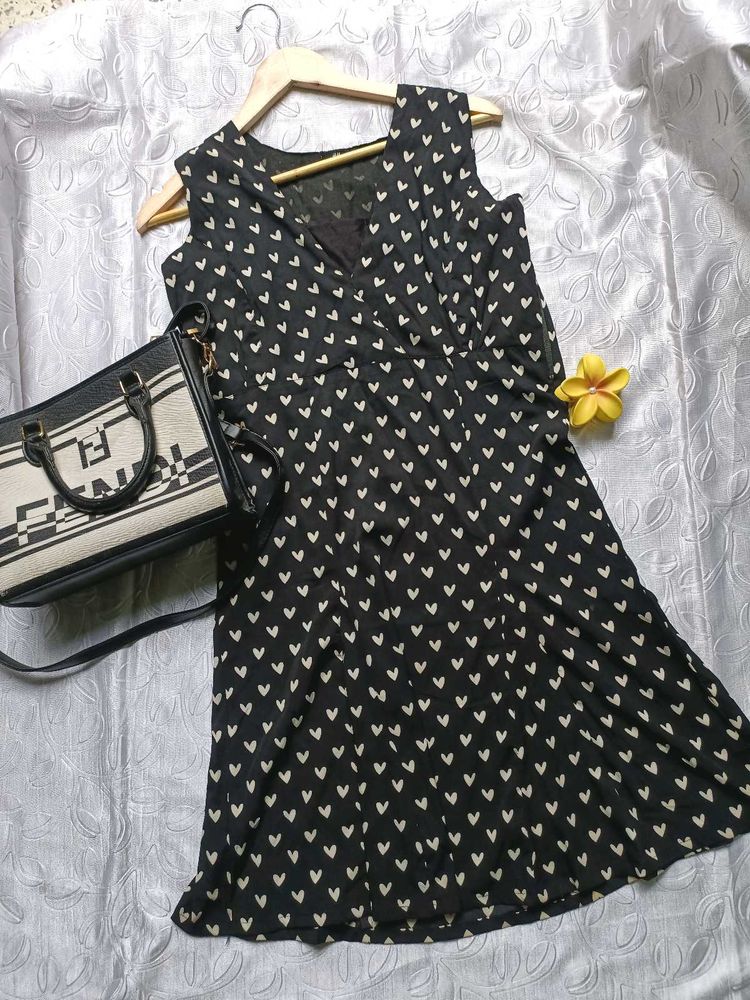 Heart Print Dress 🖤