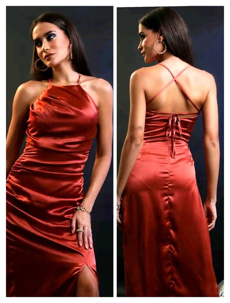 With Tag Tokyo talkies Rust Dress