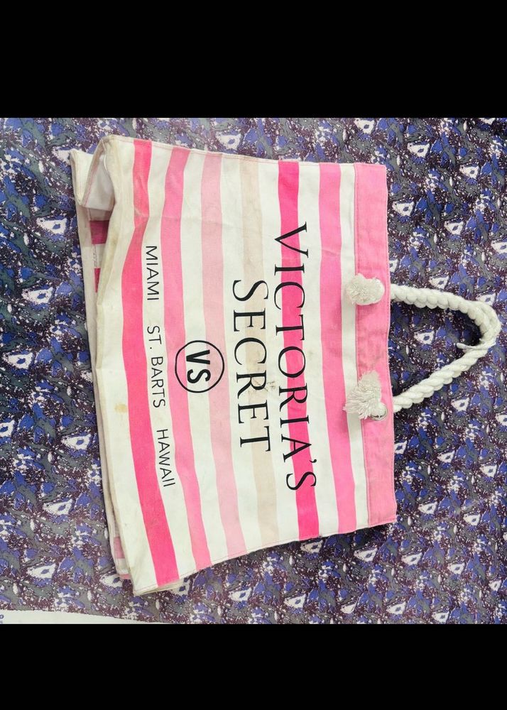 Victoria&#39;s Secret Pink Stripe Tote