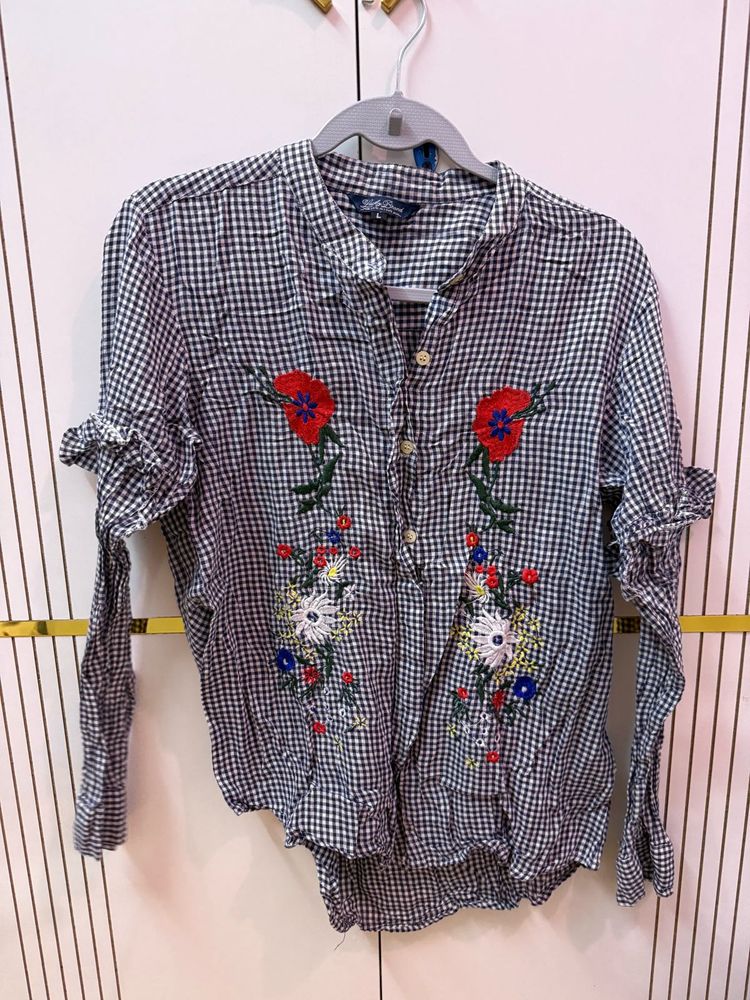 Cute Checks Tunic Floral