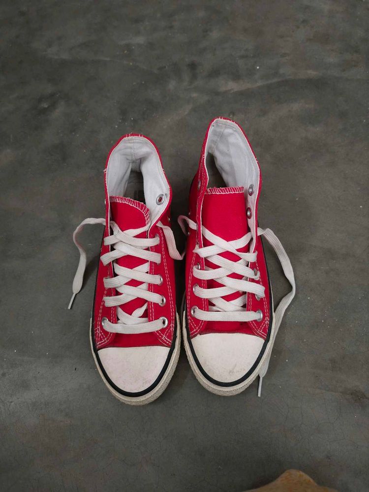 Red High Top Sneakers