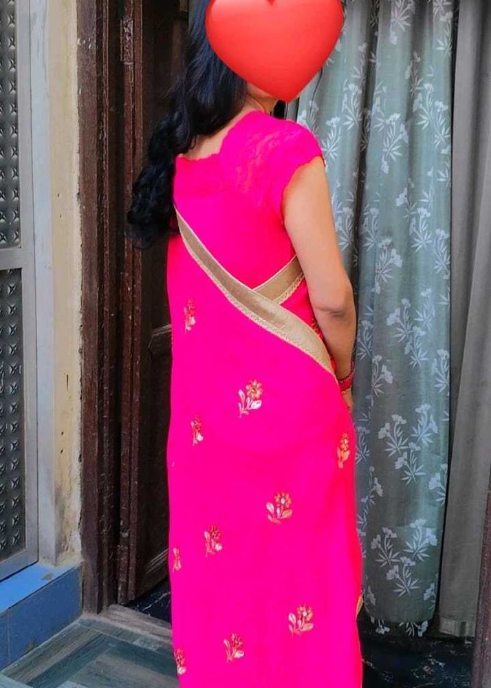 Elegant Pink Saree