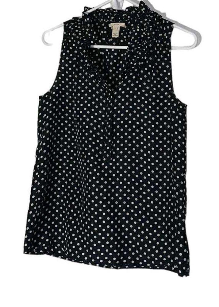 Polka Dot Ruffle Top