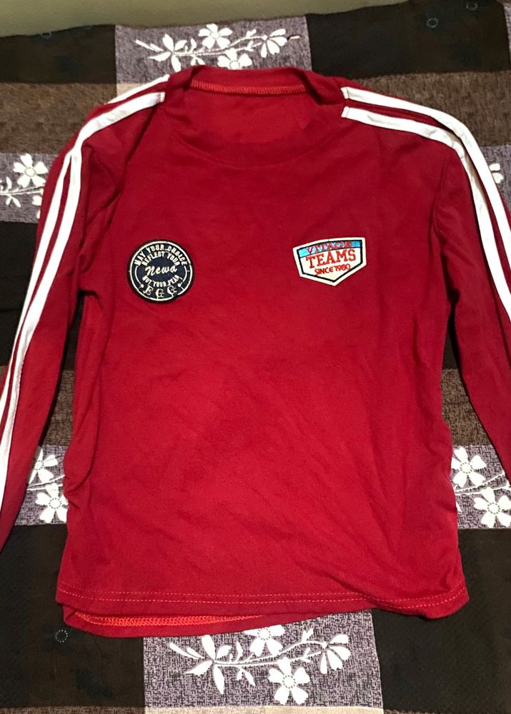 Red Long Sleeve Tee