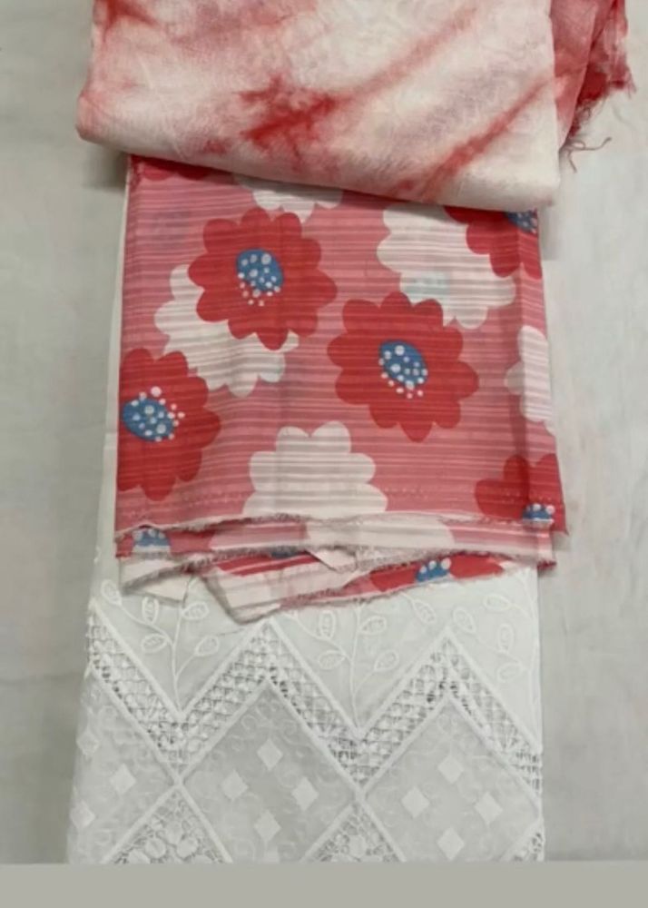 Floral Print Dress Material