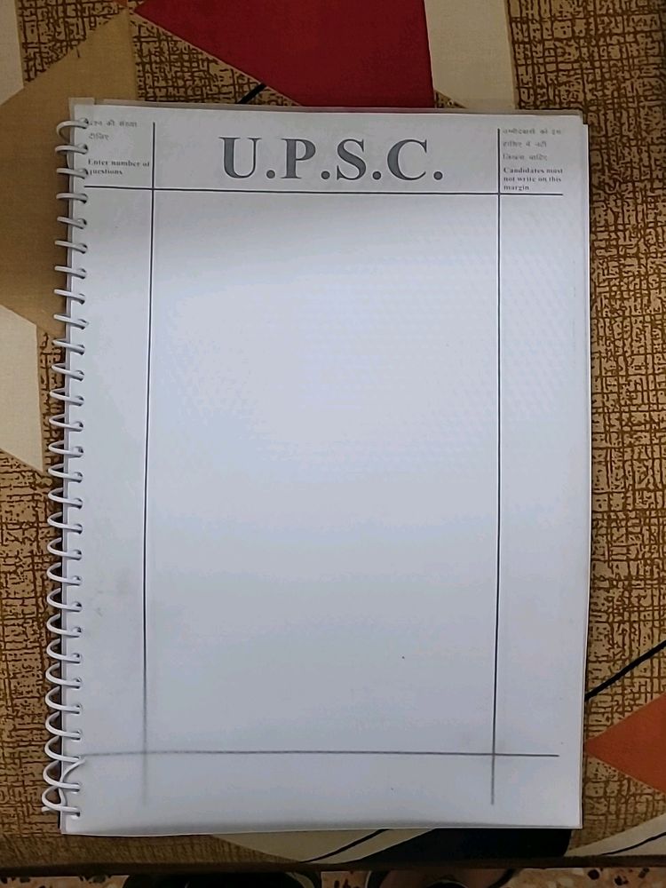 Upsc Answer Booklet