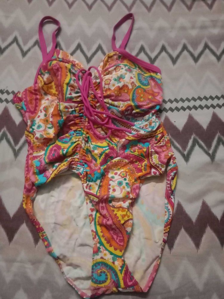 Sexy Paisley Print Swimsuit