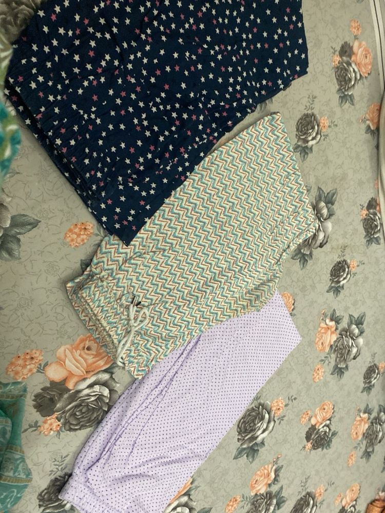 Cotton Night Pant Combo