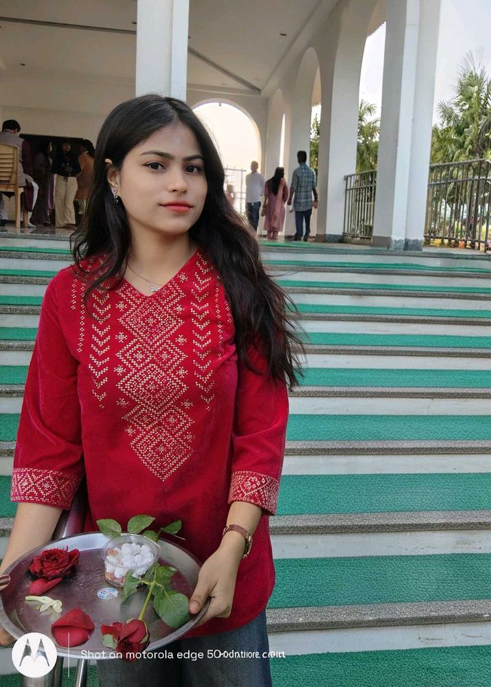 Myntra velvet short kurti for women ❤️