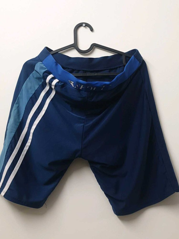 Adidas Navy Blue Athletic Shorts