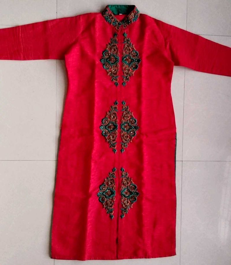 Red Kurta Size-L