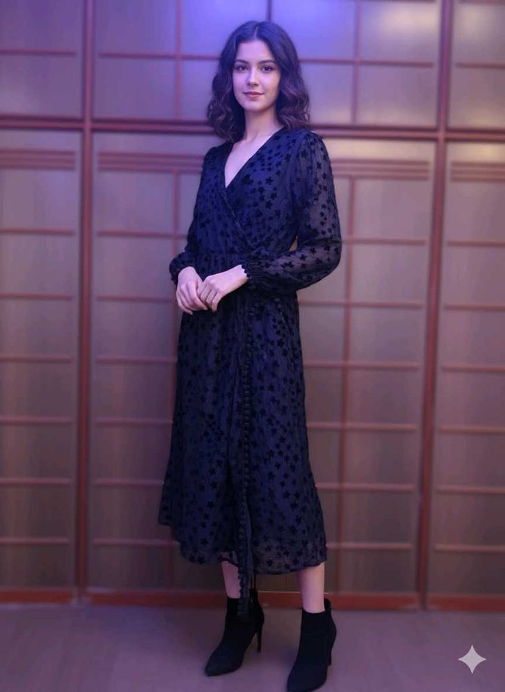 Elegant Black Star Dress