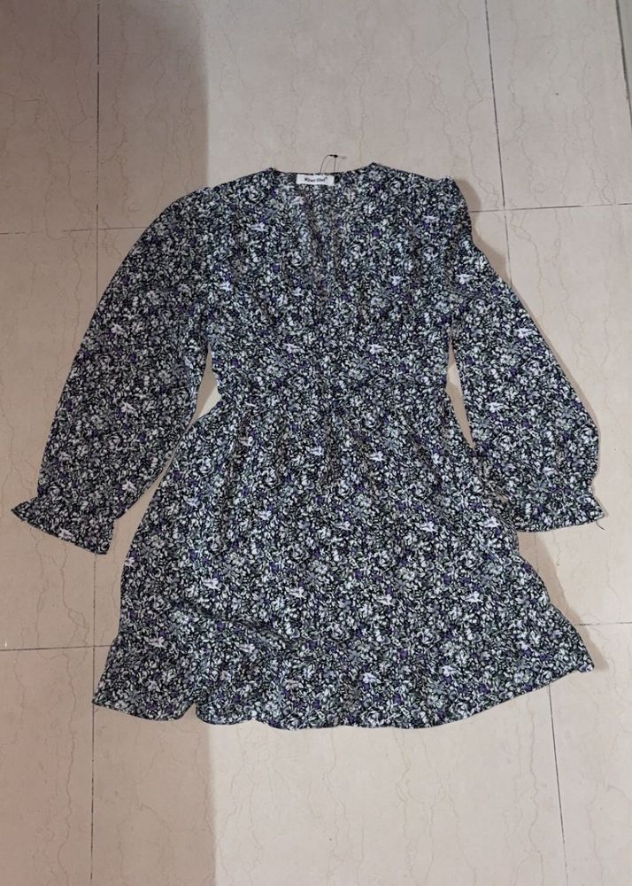 Floral Print Mini Dress