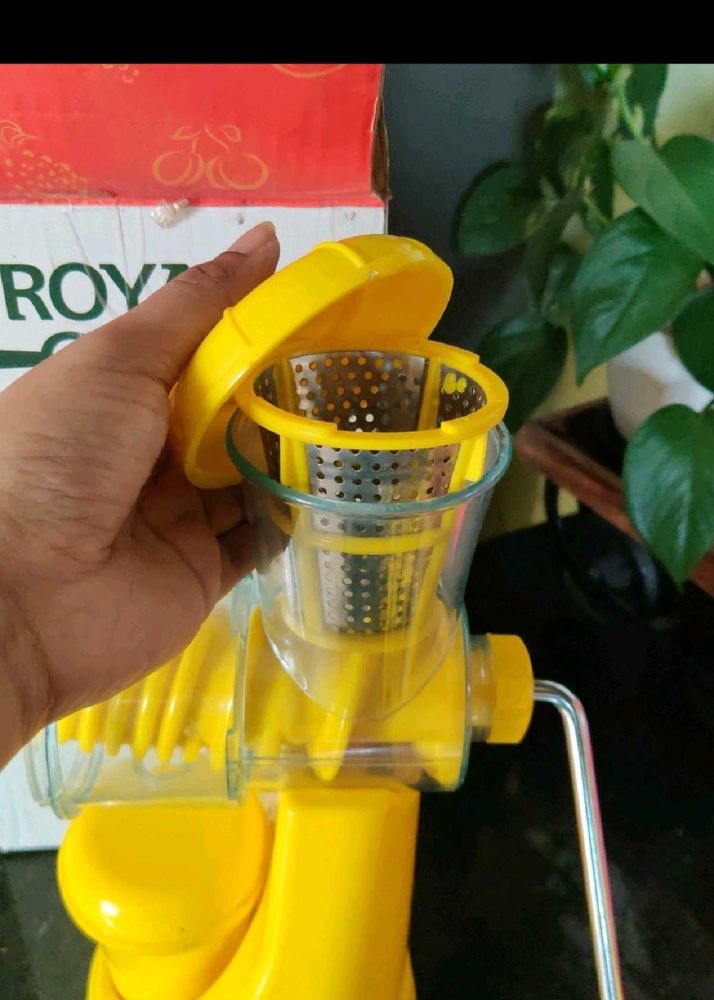 Yellow Manual Juicer