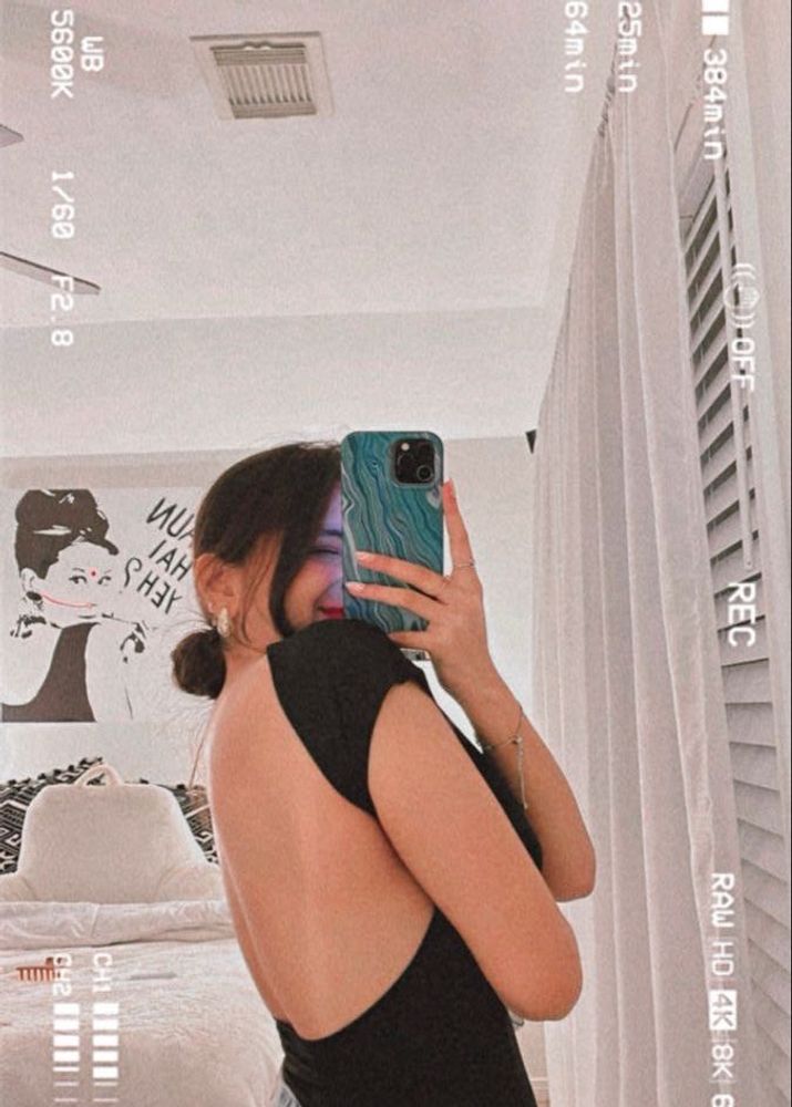 Open Back Black Tie Up Top