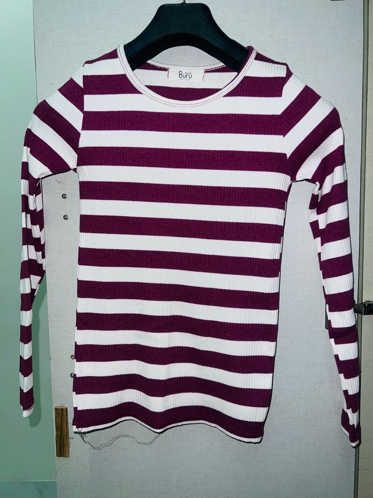 Striped Long Sleeve Top