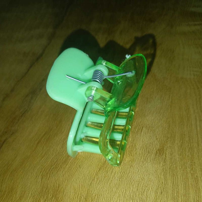 Green Hair Claw Clip