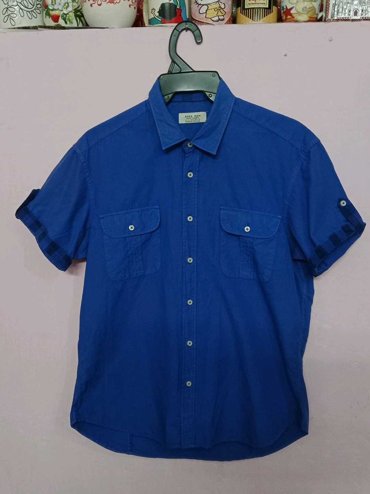 ZARA MAN Men&#39;s Blue Shirt
