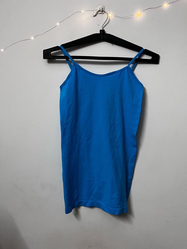 Blue Strappy Top