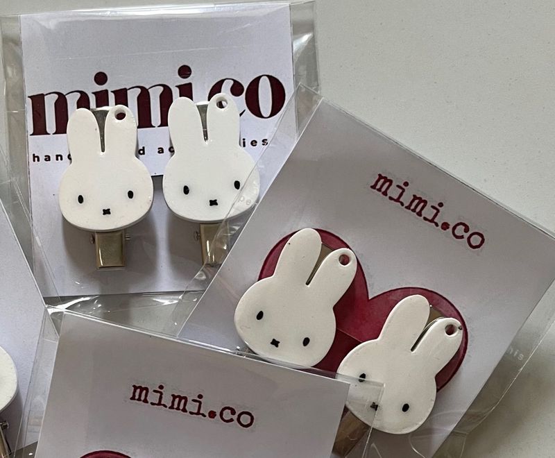 Miffy Hair Clips (2 pairs)4 pcs