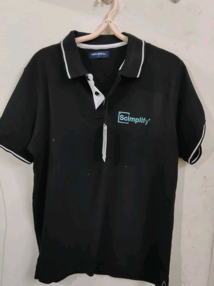 Black Polo Shirt -  Scimpilfy