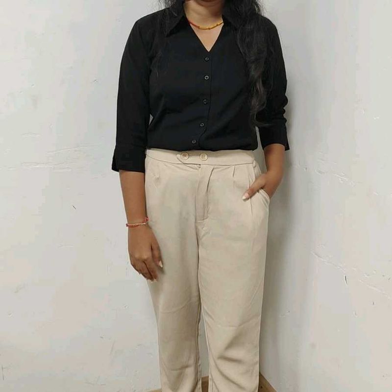 Black formal shirt