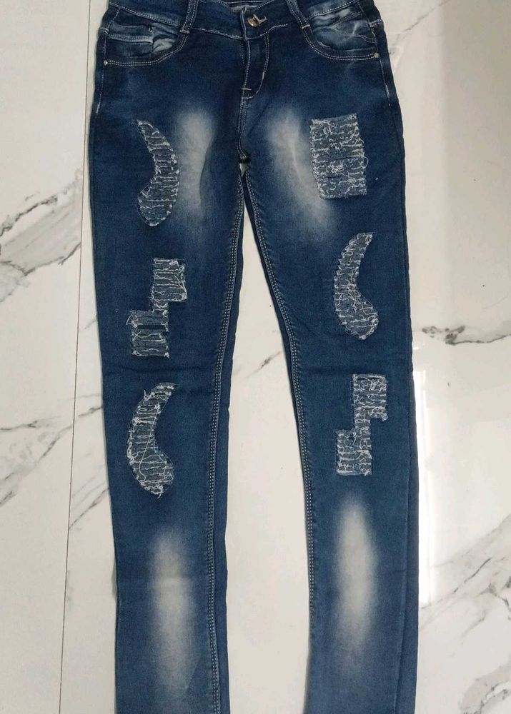 Ripped Denim Jeans