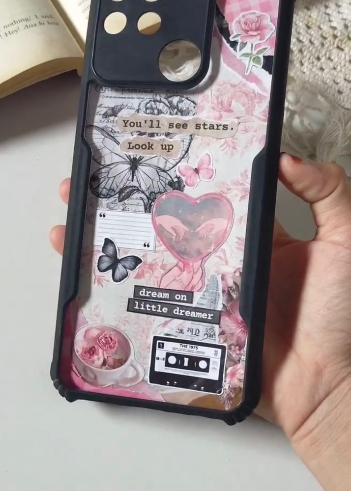 phone cover with journal art
