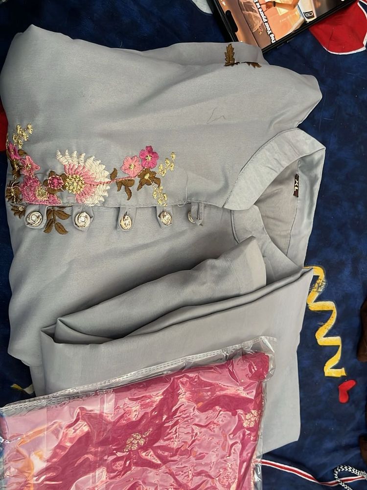 Elegant Embroidered Kurta Set