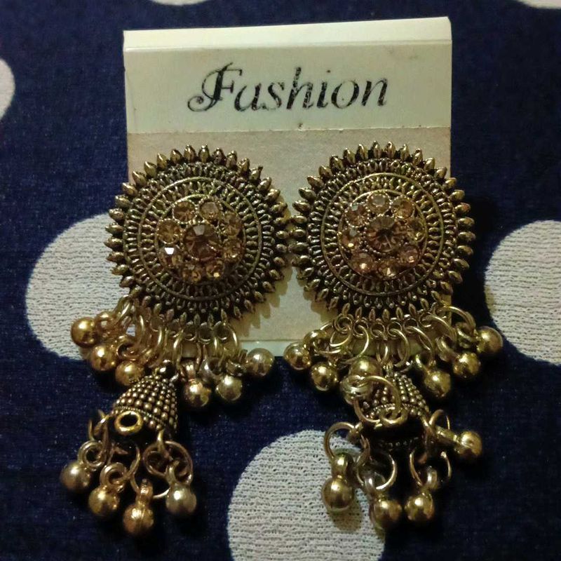 Bohemian Jhumka Earrings